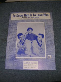 画像1: TEDDY BEARS - TO KNOW HIM IS TO LOVE HIM / 1950s??? US ORIGINAL??? SHEET MUSIC 