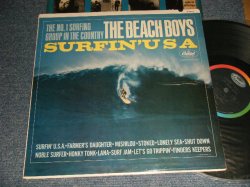 画像1: The BEACH BOYS - SURFIN' USA (Matrix #A)T1-1890-D2 #3  IAM(in TRIANGLE)  B)T2-1890-T2  IAM(in TRIANGLE)) "SCRANTON Press in PENSYLVANIA" (Ex++/Ex+++ EDSP) / 1963 US AMERICA ORIGINAL 1st Press "BLACK with Rainbow Label" MONO Used LP