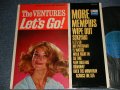 THE VENTURES - LET'S GO (Ex++/Ex+) /1965 Version US AMERICA RE-PRESS 2nd Press "BLUE with BLACK Print Label" STEREO Used LP