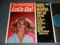 THE VENTURES - LET'S GO (Ex+/Ex+++ SWOBC, TAPE SEAM) /1965 Version US AMERICA RE-PRESS 2nd Press "BLUE with BLACK Print Label"  MOMO Used LP