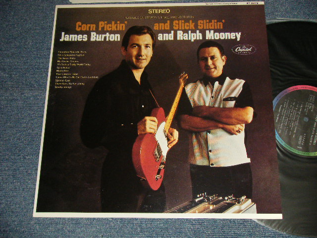 JAMES BURTON & RALPH MOONEY - CORN PICKIN' AND SLICK SLIDIN' (MINT-/MINT-) / 1984 EUROPE REISSUE Used LP 