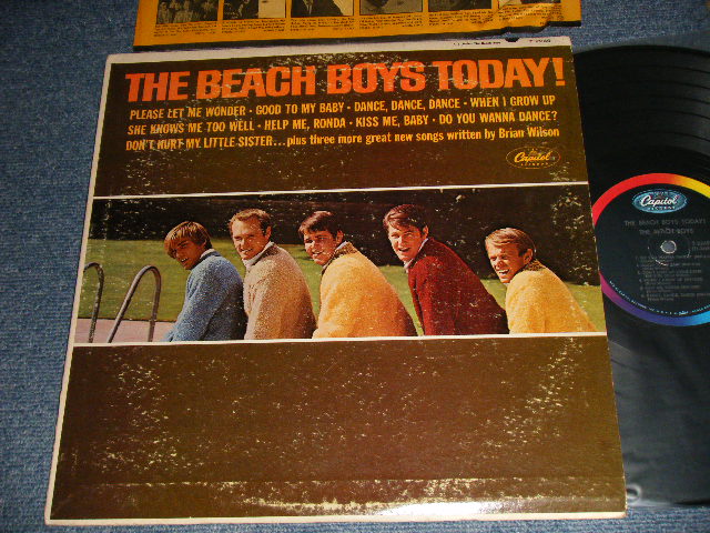 The BEACH BOYS - THE BEACH BOYS TODAY (Matrix #A)T1-2269-T2 B)T2-2269-P1)(Ex-/Ex+) /1965 US AMERICA ORIGINAL 1st Press 
