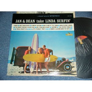 画像: JAN & DEAN - TAKE LINDA SURFIN'  ( Ex+,Ex-/MINT-  )   / 1963 US ORIGINAL STETEO LP 