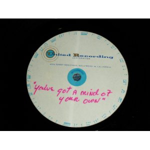 画像: DON LEE WILSON of THE VENTURES  - YOU'VE GOT A MIND OF YOUR OWN / LET'S DO THE SWIM ( ACCETATE TEST PRESS : UNRELEASED VERSION  ) / US ORIGINAL TEST PRESS : ACCETATE  8" Single 