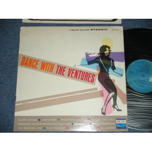 画像: THE VENTURES - DANCE WITH  THE VENTURES ( BLUE with Black Print Label : Ex++/MINT-  ) / 1966? US  RELEASE VERSION US Used  LP 