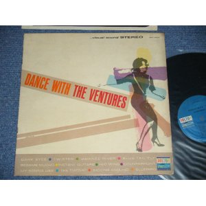 画像: THE VENTURES - DANCE WITH  THE VENTURES ( BLUE with Black Print Label : Ex/Ex+  ) / 1966? US  RELEASE VERSION US Used  LP 