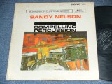 画像: SANDY NELSON -  COMPELLING PERCUSSION ( BLACK with Silver Print  label : VG+++/Ex- Looks: VG++ ) / 1962 US AMERICA ORIGINAL STEREO Used  LP 