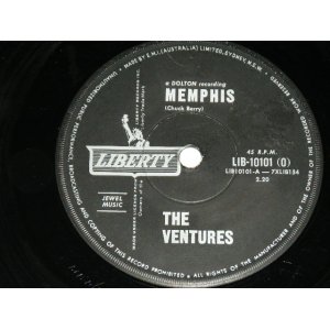 画像: THE VENTURES - A) MEMPHIS / B) TRANTELLA ( Ex++/Ex++ )   / 1963 AUSTRALIA  Original 7" Single With COMPANY SLEEVE 