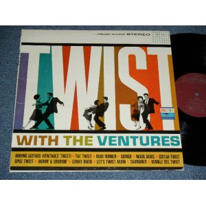 画像: THE VENTURES - TWIST WITH THE VENTURES (MAROON LABEL ) / 1962 CANADA ORIGINAL STEREO  Used  LP 