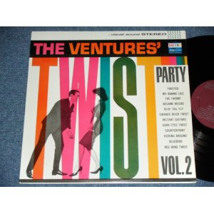 画像: THE VENTURES - TWIST PARTY VOL.2  ( MAROON  Label : Ex+++/Ex++ ) / 1962 CANADA ORIGINAL RELEASE VERSION STEREO  Used  LP 