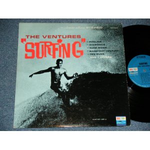 画像: THE VENTURES - SURFING (  '63 Version BLUE with BLACK Print  Label : Matrix Number BST-8022 -1A  /  ST-8022  SIDE2 1-C :  Ex+/Ex++ ) / 1963 US ORIGINAL  "BLUE with BLACK Print Label" STEREO Used  LP 