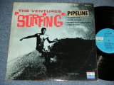 画像: THE VENTURES - SURFING ( With "PIPELINE " SEAL AT FRONT COVER  '63 Version BLUE with BLACK Print  Label : Matrix Number BST-8022  S1/  BST-8022 S2  VG+++/Ex+x ) / 1963 US ORIGINAL  "BLUE with BLACK Print Label" STEREO Used  LP 