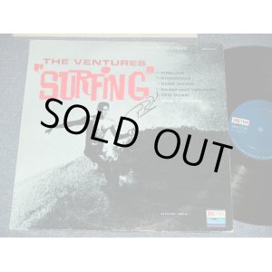 画像: THE VENTURES - SURFING (  '63 Version DARK BLUE with SILVER Print  Label : Matrix Number BST8022  1 SIDE1/  BST-8022 1 SIDE 2 :  Ex+,Ex++/MINT- ) / 1963 US ORIGINAL  "BLUE with SILVER Print Label" STEREO Used  LP 