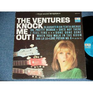 画像: THE VENTURES - KNOCK ME OUT (  US AMERICA ORIGINAL "BLUE with BLACK Print  Label :Without or NONE "TOMORROW'S LOVE" Version :  Matrix Number BST-8033-2  SIDE-1 1A/  BST-8033  SIDE-2-1A   : Ex+,Ex+/Ex++ ) / 1965 US ORIGINAL "BLUE with BLACK BLACK Print Label" STEREO Used  LP 