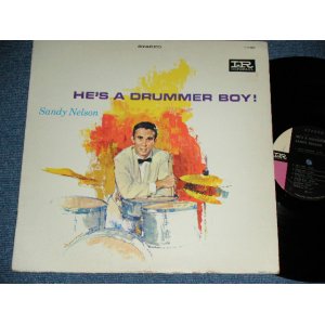 画像: SANDY NELSON -  HE'S A DRUMMER BOY ( BLACK with PINK & WHITE  label :  Ex+,VG++/Ex++ ) / 1964? US AMERICA RELEASE Version  STEREO Used  LP 