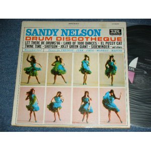 画像: SANDY NELSON -  DRUM DISCOTHEQUE  ( BLACK & PINK & WHITE label :  Ex/Ex++ ) / 1965  US AMERICA  ORIGINAL  STEREO  Used  LP 