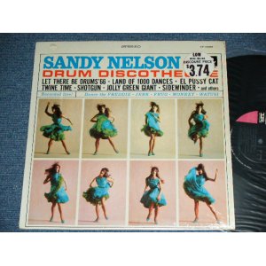 画像: SANDY NELSON -  DRUM DISCOTHEQUE  ( BLACK & PINK & WHITE label :  MINT-/MINT- ) / 1965  US AMERICA  ORIGINAL  STEREO  Used  LP 