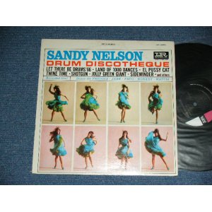 画像: SANDY NELSON -  DRUM DISCOTHEQUE  ( BLACK & PINK & WHITE label :  Ex/Ex- ) / 1965  US AMERICA  ORIGINAL  STEREO  Used  LP 