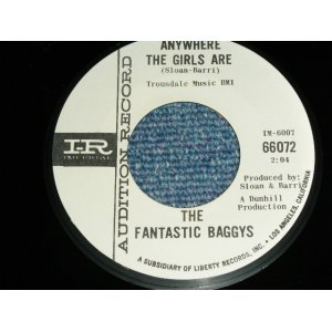 画像: THE FANTASTIC BAGGYS( P.F.SLOAN & STEVE BARRI ) - ANYWHERE THE GIRLS ARE : DEBBIE BE TRUE ( Ex+++/Ex+++ ) / 1964 US AMERICA ORIGINAL 'WHITE LABEL PROMO' Used 7" Single