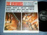 画像: THE VENTURES - ON STAGE ( Matrix # A) 1/B) 1 ; Black with Silver Print Label: Ex+,Ex-/Ex++ A-1&B-1 Poor SKIP ) / 1965 UK ENGLAND  ORIGINAL STEREO Used   LP