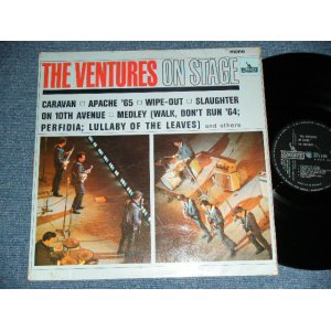 画像: THE VENTURES - ON STAGE ( Matrix # A) 1/B) 1 ; Black with Silver Print Label: Ex+,Ex-/Exx,A-1 ;Poor JUMP ) / 1965 UK ENGLAND  ORIGINAL MONO Used   LP