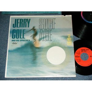 画像: JERRY COLE and His SPACEMEN - SURF AGE  ( with Bonus EP : Matrix # A: T1-2112 F1 / B: T2-2112 G-2 : Ex+++/MINT- EP:Ex++ )  / 1964 US AMERICA ORIGINAL MONO   "PROMO PUNCH HOLE" Used  LP 