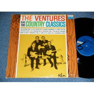 画像: THE VENTURES - Play COUNTRY CLASSICS ( First Cover Design : Matrix # A:BLP-2023-2-SIDE-1 1A/B) BLP-2023-2-SIDE-2   ; Ex/Ex++ ) / 1963 US AMERICA ORIGINAL "DARK BLUE With BLACK PRINT Lavel" MONO Used LP 