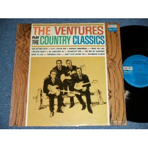 画像: THE VENTURES - Play COUNTRY CLASSICS ( First Cover Design : Matrix # A:BLP-2023-S1A/B) BLP-2023-S2   ; VG+/Ex++ ) / 1963 US AMERICA ORIGINAL "BLUE With BLACK PRINT Lavel" MONO Used LP 