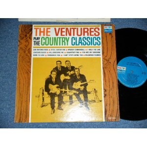 画像: THE VENTURES - Play COUNTRY CLASSICS ( First Cover Design : Matrix # A:BLP-2023-S1A/B) BLP-2023-S2   ; Ex+/Ex++ Looks:Ex++ ) / 1963 US AMERICA ORIGINAL "DARK BLUE With BLACK PRINT Lavel" MONO Used LP 