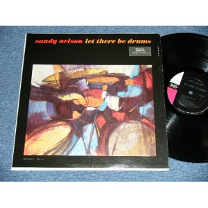 画像: SANDY NELSON -  LET THERE BE DRUMS   ( 2nd Press BLACK with PINK & WHITE  label : Ex++/Ex+ Looks: Ex+ )  / 1962 US AMERICA  MONO  Used  LP 