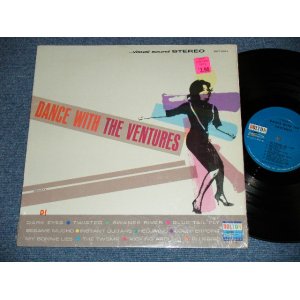 画像: THE VENTURES - DANCE WITH  THE VENTURES ( BLUE with BLACK Print  Label : Matrix Number  A) BST 8014 SIDE-1 1A / B) BST 8014-1B (SIDE-2) : MINT-/MINT-) / 1964 US  3rdt Press VERSION ? US Used  LP 