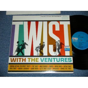 画像: THE VENTURES - TWIST WITH THE VENTURES ( BLUE with BLACK Print Label : Matrix Number A) BST-8010-1A-Side 1 / B) BST-8010-1A-Side 2 :Ex++/Ex+++,B-3:Poor ) / 1964? US AMERICA ORIGINAL 3rd Press Version STEREO  Used  LP 