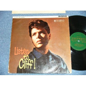 画像: CLIFF RICHARD & THE SHADOWS  - LISTEN TO CLIFF!   ( VG+++/VG+++ )/ 1961  UK ENGLAND ORIGINAL 1st Press "GREEN With GOLD Text Label" Used  MONO LP 