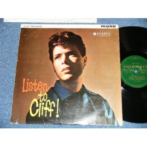 画像: CLIFF RICHARD & THE SHADOWS  - LISTEN TO CLIFF!   ( Ex+/Ex++) / 1961  UK ENGLAND ORIGINAL 1st Press "GREEN With GOLD Text Label" Used  MONO LP 