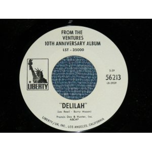 画像: THE VENTURES - DELILAH (Promo Only Same Flip : Mono-Stereo )  ( Ex++/Ex++ )  /1970 US AMERICA ORIGINAL "PROMO ONLY" Used 7" SINGLE 