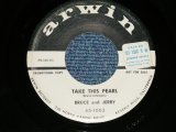 画像: BRUCE and JERRY (BRUCE JOHNSTON Works)  -  TAKE THIS PEARL : I SAW HER FIRST ( Ex++/Ex++ : STOL)  / 1959 US AMERICA ORIGINAL "WHITE LABEL PROMO"  7"SINGLE 