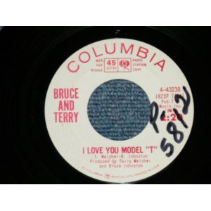 画像: BRUCE and TERRY (BRUCE JOHNSTON & TERRY MELCHER Works)  -  I LOVE YOU MODEL "T" : CARMEN  ( MINT-/MINT- : WOL)  / 1965 US AMERICA ORIGINAL "WHITE LABEL PROMO" Used 7" Single