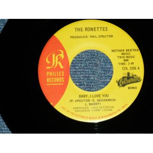 画像: THE RONETTES -  BABY, I LOVE YOU : BREAKIN' UP  ( MINT/MINT) / 1980's US AMERICA REISSUE Used 7" Single 