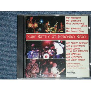 画像: V.A OMNIBUS (HALIBUTS,CHANTAYS,PAUL JOHNSON'S BAND,SURFARIS,LIVELY ONES,INSECT SURFERS,ELIMINATORS,THOM STARR & The GALAXIES,MERMEN,TORNADOS,SURF KINGS ) - SURF BATTLE AT REDONDO BEACH ( NEW )   / 2000 GERMANY ORIGINAL  "BRAND NEW"   CD