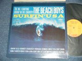 画像: The BEACH BOYS - SURFIN' USA (12 TRACKS)  ( A) SM-1-1890-J-3        B)SM-2-1890-J-3) ( Ex+++/MINT- ) / 1977 US AMERICA "YELLOW with ORANGE CAPITOL Logo on Label"  REISSUE UsedLP