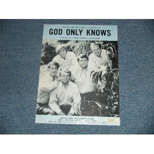 画像: The BEACH BOYS - GOD ONLY KNOWS / 1966 US AMERICA ORIGINAL Used SHEET MUSIC 