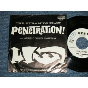 画像: The PYRAMIDS ( 60's American Surf Garage ) - PENETRATION : HERE COMES MARSHA  (Ex+++/Ex+++ ) / 1964 US AMERICA ORIGINAL "WHIET LABEL PROMO" Used 7" Single with PICTURE SLEEVE 