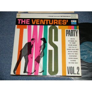 画像: THE VENTURES - TWIST PARTY VOL.2  ( Matrix # A) BST-8014 SIDE-1 1A    B) BST-8014-1A-(SIDE-2)2 ) (MINT-/Ex++) / 1962 US AMERICA ORIGINAL 1st Press "TURQUOISE Label" STEREO  Used  LP 