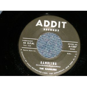 画像: THE RAMBLERS (SAX ROCKIN'  INST) -  RANBLING : DEVIL TRAIN  ( Ex/Ex)  / 1960 US AMERICA ORIGINAL Used 7" 45 Single