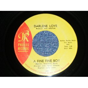 画像: DARLENE LOVE - A) A FINE FINE BOY  B) NINO AND SONNY ( Ex+++/Ex+) / 1964 US AMERICA  ORIGINAL "YELLOW LABEL" Used 7" SINGLE 