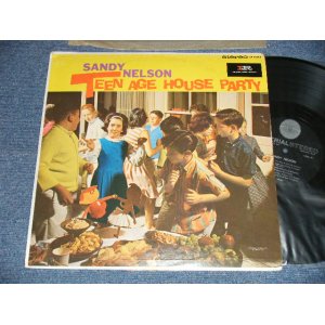 画像: SANDY NELSON - TEEN AGE HOUSE PARTY (Ex++/Ex+++ EDSP) / 1962 US AMERICA "2nd Press Cover" 1st Press "BLACK with SILVER PRINT 'IMPERIAL STEREO' at CENTER HOLE Label" STEREO  Used  LP 