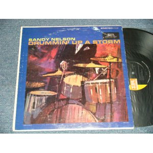 画像: SANDY NELSON - DRUMMIN' UP A STORM (Ex/Ex+++ A-5.6:Ex+++ Looks:Ex+)  / 1966 Version US AMERICA 3rd Press "BLACK with GREEN Label" STEREO  Used  LP