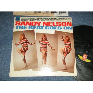 画像: SANDY NELSON - THE BEAT GOES ON (Ex++/MINT- Looks:Ex+ Clouded)  / 1967 US AMERICA ORIGINAL  "PROMO" 1st Press "BLACK with GREEN Label" MONO  Used  LP