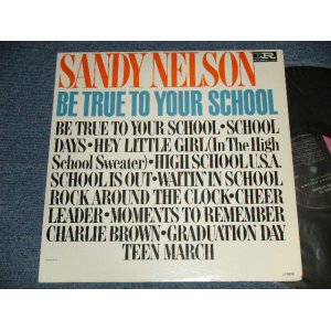 画像: SANDY NELSON - BE TRUE TO YOUR SCHOOL (Ex++/Ex++)   / 1964 US AMERICA ORIGINAL 1st Press "BLACK with PINK and WHITE Label" MONO Used  LP