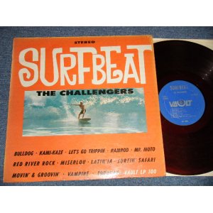 画像: THE CHALLENGERS  - SURFBEAT (VG+++/VG++ Looks:VG++) / 1963 US AMERICA ORIGINAL "RED WAX VINYL" "BLUE LABEL" STEREO Used LP